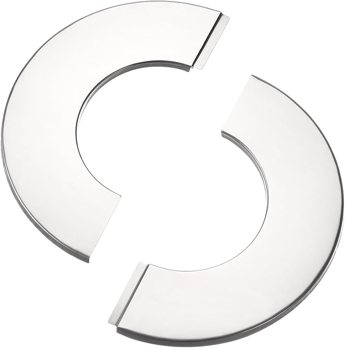 uxcell Wall Split Flange, Stainless Steel Round Escutcheon Plate for 35mm Diameter Pipe 4Pcs