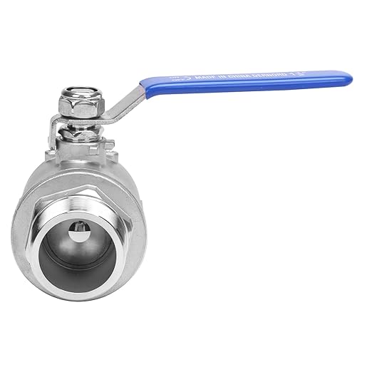 DERNORD Full Port Ball Valve 1.5 Inch - Male x Female Stainless Steel 304 Heavy Duty for Water, Oil, and Gas,1000WOG (1.5 Inch NPT)