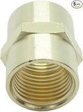 5 Pcs Brass Female Coupling 3/8" x 3/8" NPT fnpt to fnpt Coupler