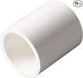 Rainbow Dream 1/2 Inch PVC Coupling Adapter Pipe Fitting (Socket x Socket) - 15 Pack, White