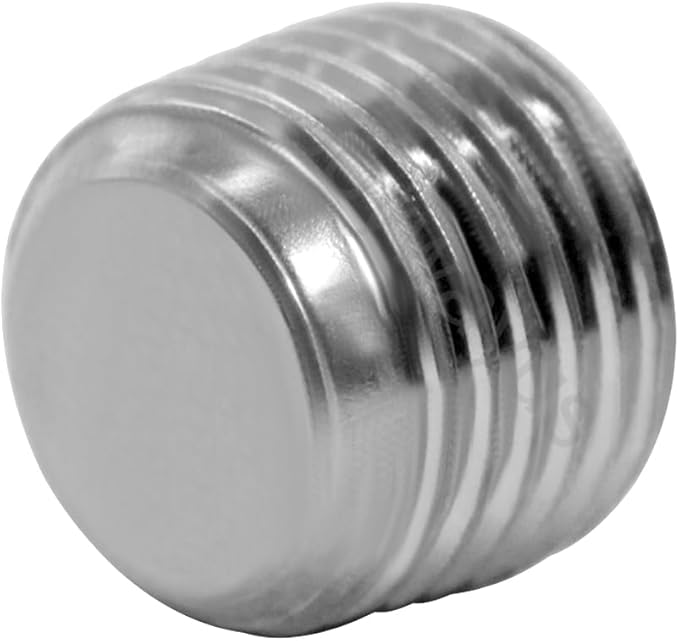 Joywayus Stainless Steel Internal Hex Countersunk Thread Socket Pipe Plug 1/8"NPT Male(Pack of 3)