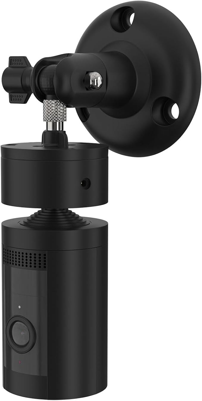 Adjustable Wall Mount Compatible with Pan Tilt Camera (1pack，Black)