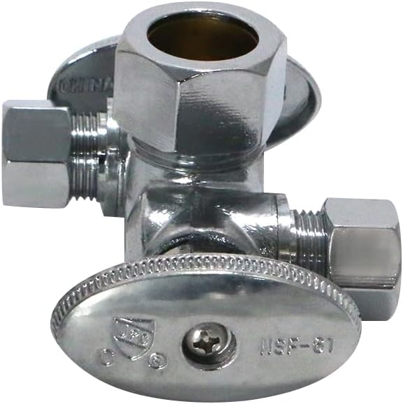 XFITITNG OD Compression Valves - 5 Pcs, 3/8 Inch & 5/8 Inch, Dual Angle