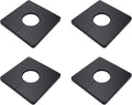 4 Pcs Wall Split Flange, ABS Square Self-Adhesive Escutcheon Plate Buckles Design for 1.3"/33mm Diameter Pipe