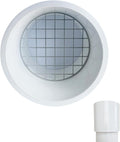 PVC Vent Cap 1 pcs for 4" Schedule 40,PVC Termination Cap,Vent Cover Screen,Round Furnace PVC Pipe Stainless Steel Roof Vent Cap,Installation not Required That PVC Elbow,or Coupling