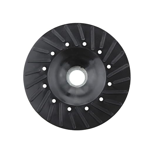 BHA Angle Grinder Ribbed Backing Pad for Resin Fiber Disc, 4.5" x 5/8"-11