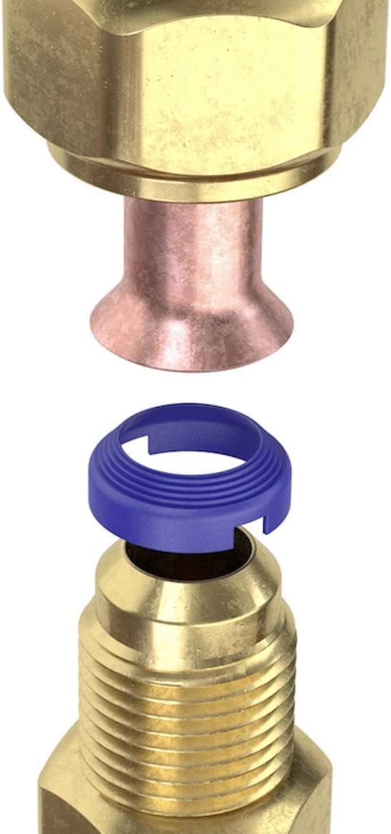 FlareSeal® Model MSP-0410 Leak Free SAE Flare Connections - Refrigerant Leaks Refrigeration, HVAC, Ductless, Schrader Valve or Mini Split Applications (1/4", Mini Split Pack - (2) 1/4" and (2) 5/8")