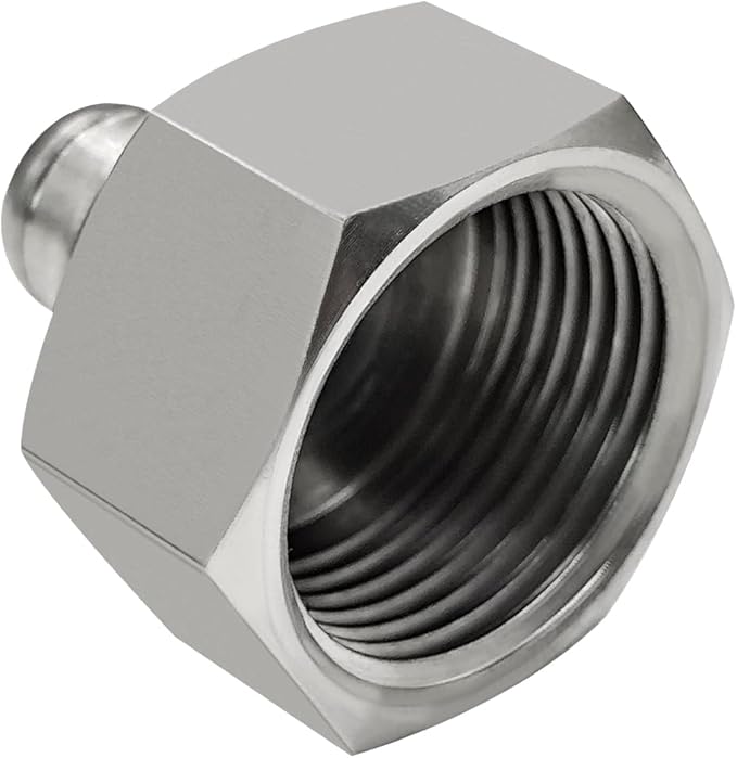 Barb Crimp PEX 1/2" x 3/4" NPT Female Thread Adapter Stainless Steel Crimp Fitting (Pack of 3)
