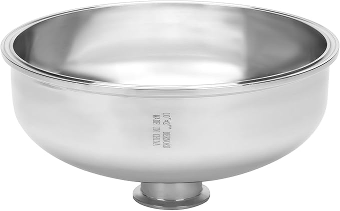 DERNORD Tri Clamp Bowl Reducer Sanitary Fitting Stainless Steel 304 (Tri Clamp Size: 10 inch x 2 inch)