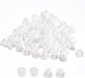 uxcell 5/16" Plastic Hole Plugs, 110Pcs Flush Type Panel Round Snap in Fastener Knockout Locking Plugs for Furniture Insert End Caps Panels, White