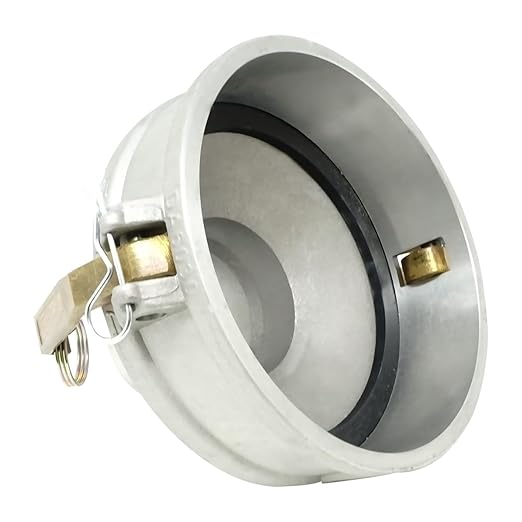 Gloxco Aluminum Type DA Cam and Groove Hose Fitting, Reducer, 6" Female Coupler x 3" Male Adapter (CAM-6030-DA-AL)