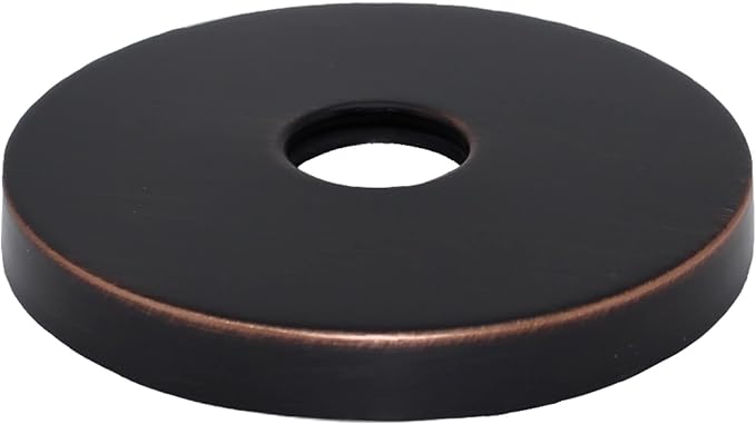 Corla Modern 3.5” Escutcheon Plate Extra Large | Shower Arm Flange Universal Replacement Cover Round 3 1/2 Inch (Oil Rubbed Bronze)