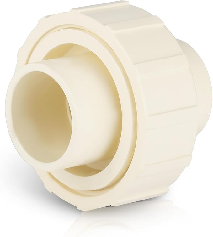 (100 Pack) EFIELD 1" Inch CPVC Slip Union, CTS x CTS Union Solvent Connection Fittings,(CPVC032-100PCS)