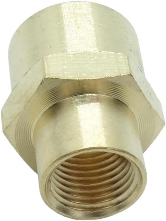 10 Pcs Brass Pipe Fitting Reducing Coupling, FNPT to FNPT Reducer Adapter, 1/4" x 1/8" NPT Female