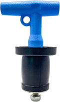 Mechanical Seal, Cleanout Pipe Plug, Expansion Rubber Scupper Plugs 1-1/2 to 1-3/4 in Sewer Cover Caps Winterizing Boat Handle Drain Plug with Galvanized Screw and Nut for Pipe Sink Pool