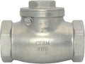 VARMHUS Stainless Steel SS316 Swing Check Valve,NPT Female x Female Thread,WOG 200 PSI PN16 CF8M (2")