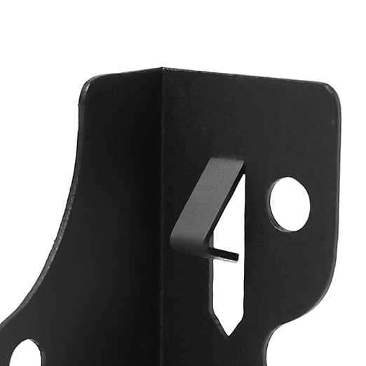 48 Pcs 2"x 8" Joist Hanger,Q235B Steel Black Powder Coated Face Mount Joist Hangers ,Hurricane Ties for Rafters,Tie Brackets for Floor Deck and Ceiling Joists