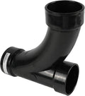 EFIELD 2"ABS DWV Long Radius Combination Wye & 1/8 Bend (One Piece) (Hub)