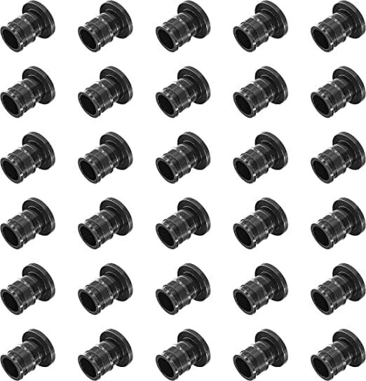 Poly Pex A Expansion Plug Stopper End Caps F-1960 1/2" Inch Pex Ends Plastic Fittings For Pex A Pipe In Plumbing [Pack Of 25]