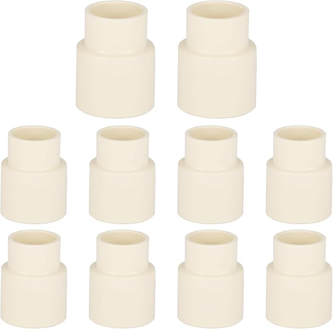 (10 Pieces) EFIELD 1" x 3/4" CPVC Pipe Fittings, Slip x Slip (Socket) Coupling, For Hot and Cold Water Plumbing,(CPVC029-10)