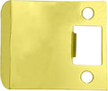 QCAA Solid Brass Extended Lip Strike, 3''X2-1/4", Polish Brass, 1 Pack, Made in Taiwan