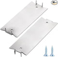 Wensilon(30 pcs) Stainless Steel 304 1.5X4 Inch 16-Gauge Anti-Nail Protection Plate Shield Stainless Steel, Nail Plate for Wood Studs, Steel Cable Wire Protector Plate with Sharp Pointed Prongs