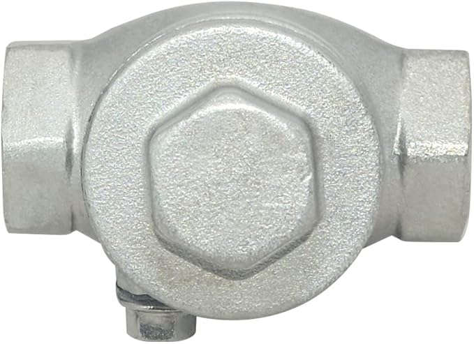 VARMHUS Stainless Steel SS316 Swing Check Valve,NPT Female x Female Thread,WOG 200 PSI PN16 CF8M (1/2")