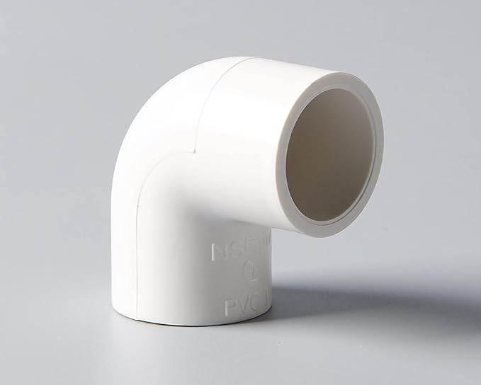 Rainbow Dream 2 Inch 90 Degree PVC Pipe Elbow - 3 Pack, White