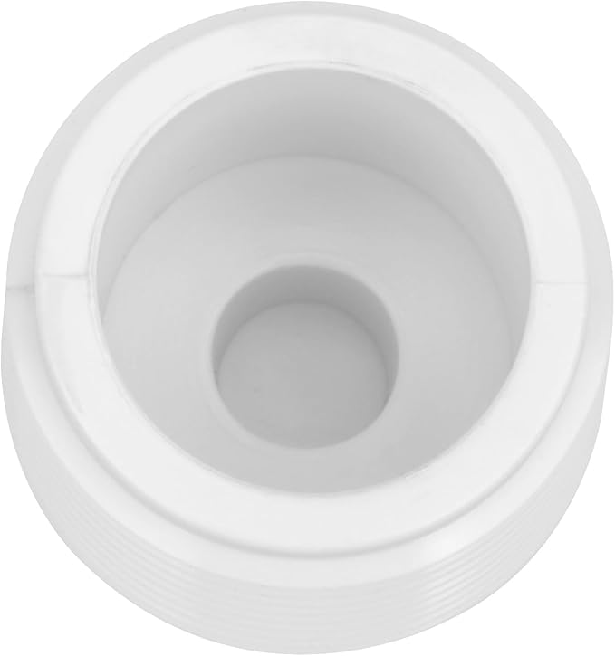 20Pack 1 Inch PVC Pipe End Cap - Male Threaded Plug Adaptor, Cleanout Plug Fitting for Water Line