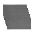 MECCANIXITY 8pcs 1/32"(0.6mm) x4 x8 Steel Plate, Black Hot Rolled A36 Steel Sheet Plate Base, Square Weldable Metal Discs for Industrial Construction Structural Support