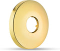 OFFO Shower Arm Flange Bright Gold 2.5" in Outer Diameter Replacement Shower Head Arm Escutcheon Plate Suitable for Most Brands Head Arms