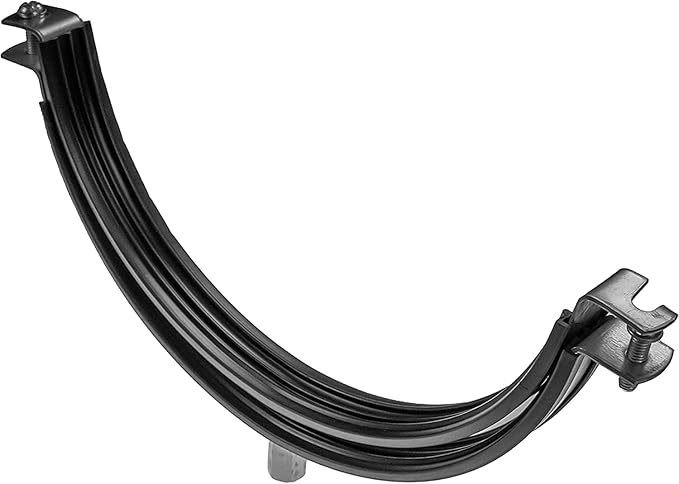 12" Inch Galvanized Pipe Hanger with Rubber - Conduit Mounting Clamp - PVC Tube Brackets - Metal Pipe Clamps - Tube Wall Mounting Bracket Clamp - Rigid Conduit Holder - 12in Pipe Clamp
