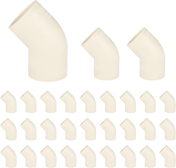 30-PACK EFIELD CPVC Elbow,3/4" Slip x Slip 45-Degree Elbow Fitting,(CPVC008-20-30PCS)
