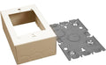 Legrand Wiremold B35 Metal Raceway for Extending Power, 500 Series, 1 Gang Extra Deep Outlet Box, 1 3/4" Deep, Ivory (1 Pack)