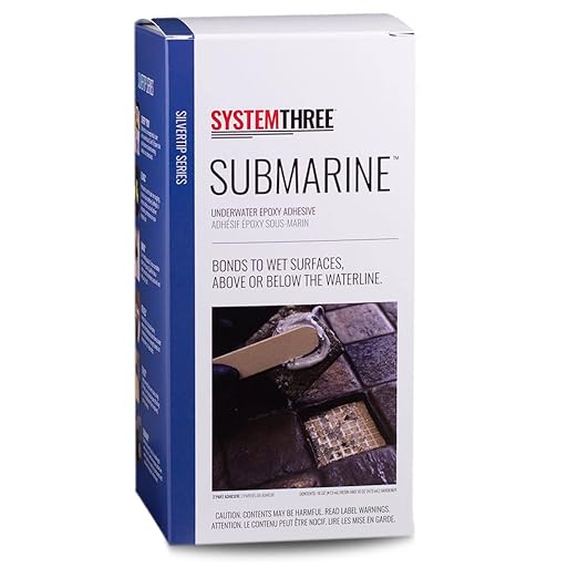 System Three Submarine Underwater Epoxy Paste Adhesive, Quart Kit