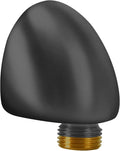50560-BL Wall Supply Elbow For Hand Shower Elbow Adapter,Water Supply Elbow For Hand Shower,Wall-Mount Supply Wall Elbow For Hand Held Shower Elbow Adapter,Matte Black