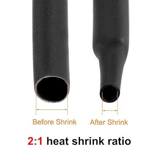 uxcell Heat Shrink Tubing, 30mm Dia 50mm Flat Width 2:1 Rate Shrinkable Tube Cable Sleeve 1m - Black