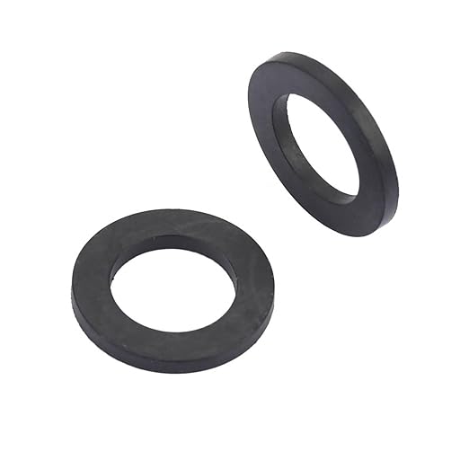 12PCS Washer Ring Shower, Faucet Washers Replacement for Sealing Rubber Washer, Black (1 Inch)