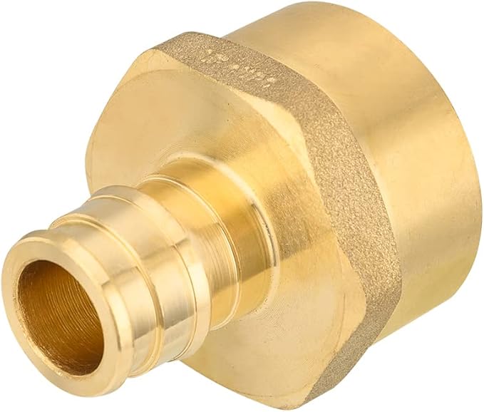 (Pack of 10) EFIELD Pex A Full Flow Expansion Brass Fittings 1 inch x 1 inch Female NPT Adapter, ASTM F1960 For Pex A Tubing Pipe Only,(PEX1960029-10PCS)