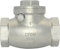Stainless Steel SS316 Swing Check Valve,NPT Female x Female Thread,WOG 200 PSI PN16 CF8M (1")