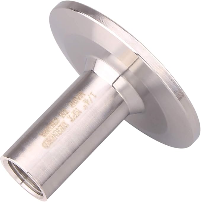 DERNORD Sanitary Female Threaded Pipe Fitting to 2 Inch TRI CLAMP OD 64mm Ferrule (Pipe Size: 1/4" NPT （2 Inch Tri clamp）)