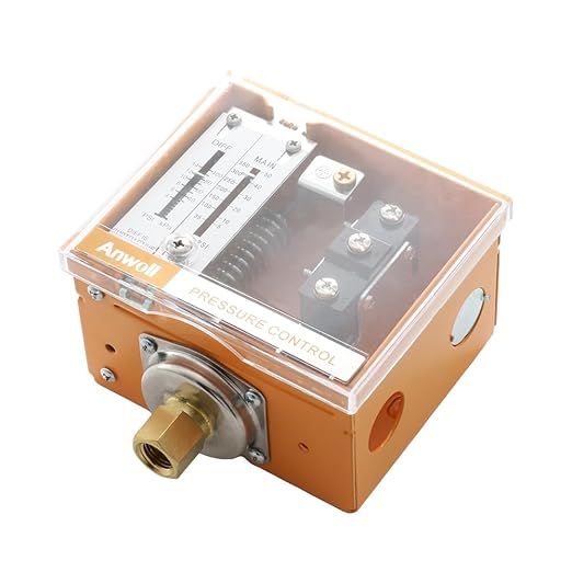 Pressure Controller Control Switch for Boiler Water Tower Pressure Controller, Adjustable Differential Pressure Switch 10-150psi