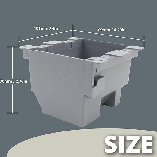 Electrical Outlet Boxes Plastic 2 Gang, Junction Box for Switches for Home Improvement，Electrical Outlet Boxes Plastic Bulk（12-Pack），26 Cu.in.Old Work Outlet Electrical Box，ETL Tested