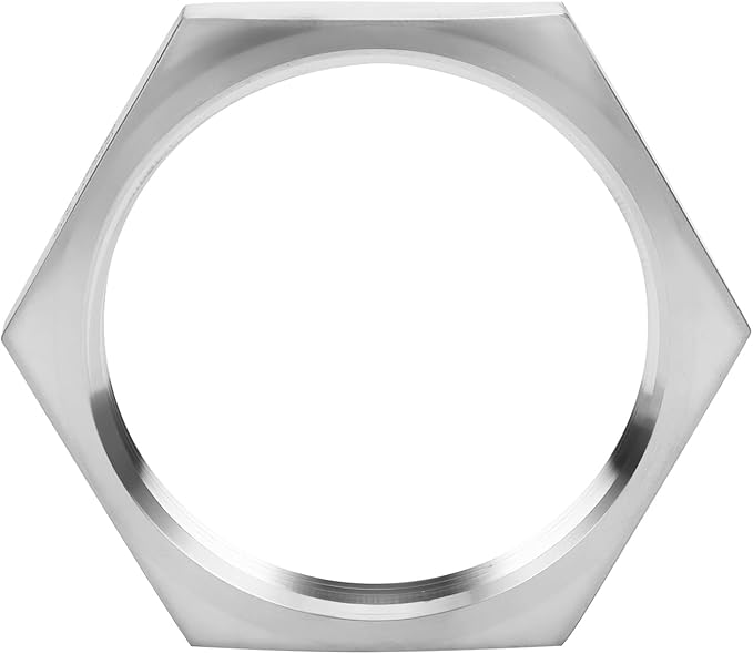 DERNORD Cast Pipe Fitting Stainless Steel 304 Hex Locknut NPT Female 3" (Pack of 1)