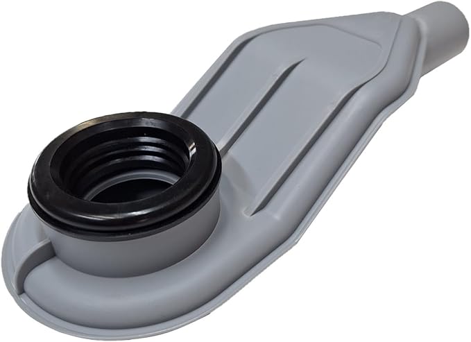 SereneDrains WOW Drain TM Horizontal Side Discharge Outlet Low Profile Shower Drain Assembly Reducer PVC Base Pipe Fitting P Trap (Without Drain)