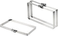 uxcell 3Pcs 304 Stainless Steel Rectangular Hose Clamp, Adjustable 5.9 x 3 Inch Square Worm Gear Duct Pipe Tube Clamps for Ducting Bracket Cable Tray Bridge Project Systems, Silver