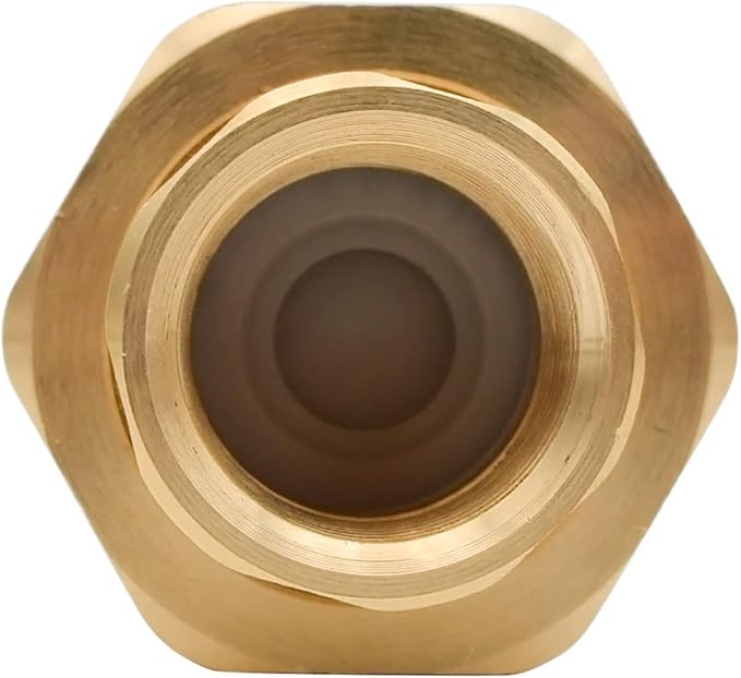 HYDRO MASTER Brass Dual Check Valve, 1/2" FNPT, Solid Brass, Max 150PSI-180°F