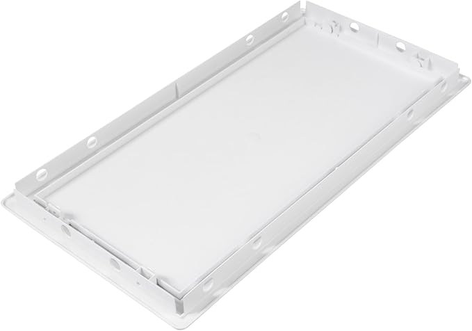8 x 16 Inch White Square ABS Plastic Plumbing Access Panel - Indoor Wall Access Door for HVAC, Wall, Ceiling, and Drywall with Panel - Opening Box Door Cover - Easy to Instal