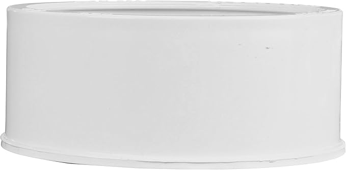 NDS 2P42 PVC Adapter Bushing, 4-Inch, for DWV/SCH40 Spt X S&D Hub Connections, for Use with 4-Inch DWV/SCH40 and Sewer and Drain Pipe, White