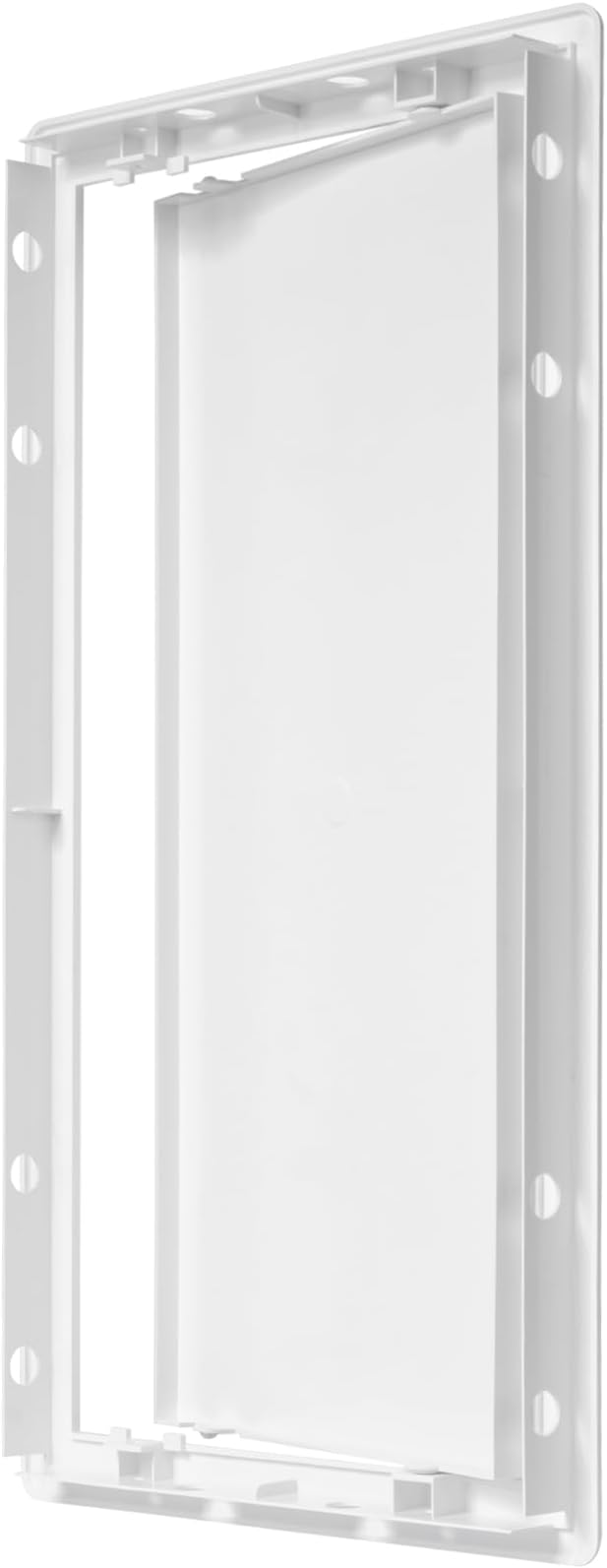 8" x 16" White Plastic Access Panel. Service Shaft Door Panel. Plumbing, Electricity, Heating, Alarm Wall Access Panel for Drywall. Bathroom Services Access Hole Cover.